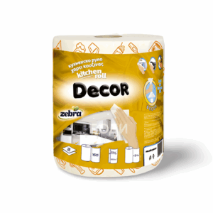 Zebra სამზარეულოს ხელსახოცი Decor 300გრ 2ფენა 1ცალი