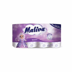 Maliva ტუალეტის ქაღალდი Romance 3ფენა 8ცალი