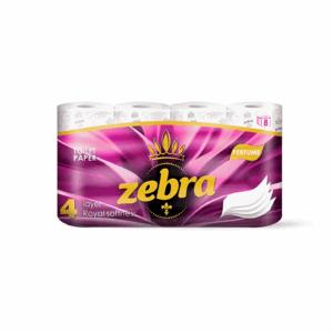Zebra ტუალეტის ქაღალდი Perfume 4ფენა 8ცალი