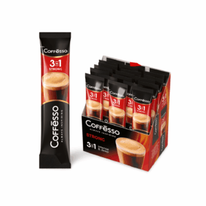 Coffesso ყავა ხსნადი ძლიერი 3/1 15გრ 20 ცალი