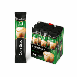 Coffesso ყავა ხსნადი კლასიკი 3/1 15გრ 20 ცალი