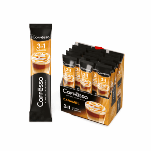 Coffesso ყავა ხსნადი კარამელი 3/1 15გრ 20 ცალი
