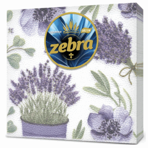 Zebra ხელსაცოხი Decor-Flora 33*33სმ 1ფენა 45ცალი