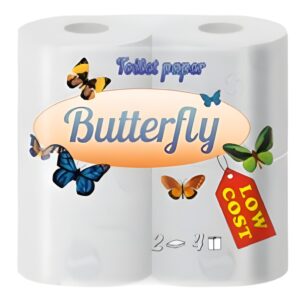 Zebra ტუალეტის ქაღალდი Butterfly 2ფენა 4ცალი