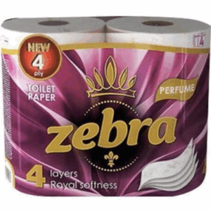 Zebra ტუალეტის ქაღალდი Perfume 4ფენა 4ცალი