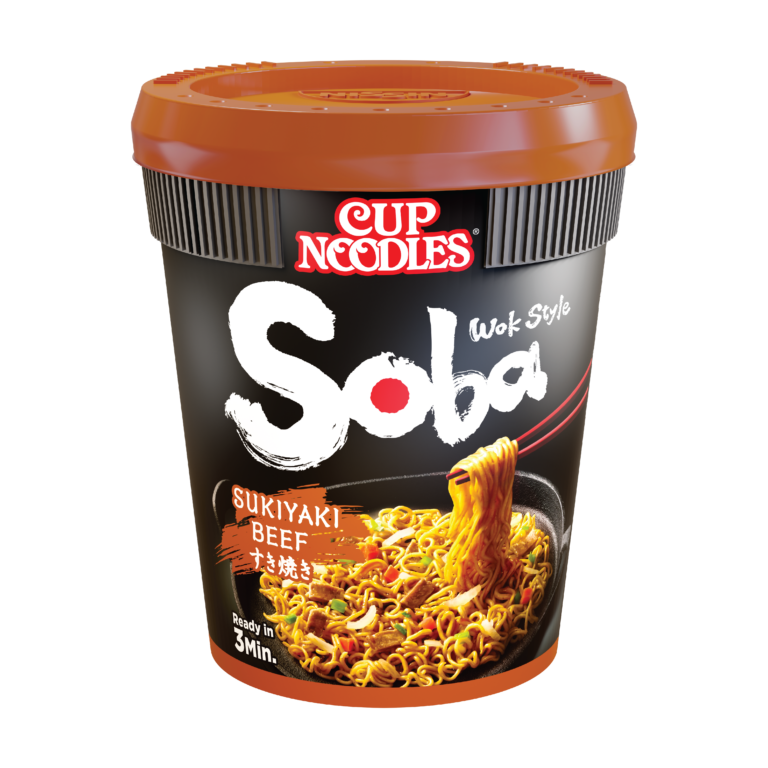 Nissin Soba ლაფშა საქონლის ჭიქაში 90გრ